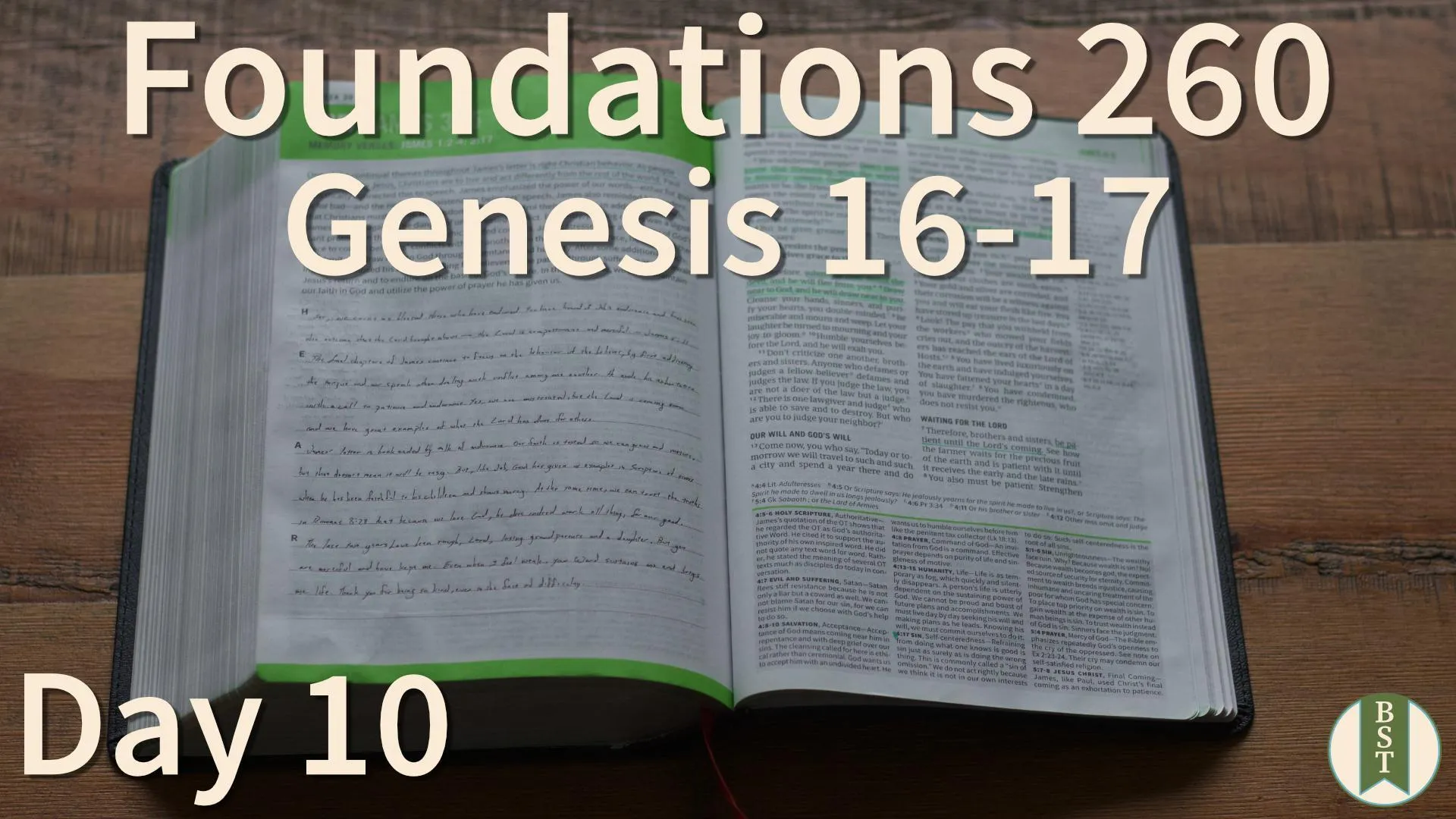 F260 Bible reading plan graphic for Day 10: Genesis 16-17