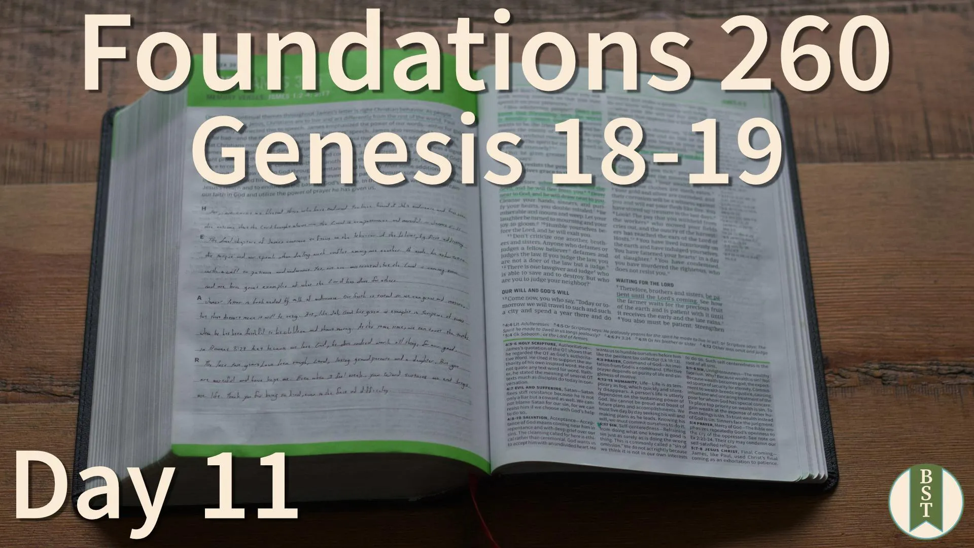 F260 Bible reading plan graphic for Day 11: Genesis 18-19