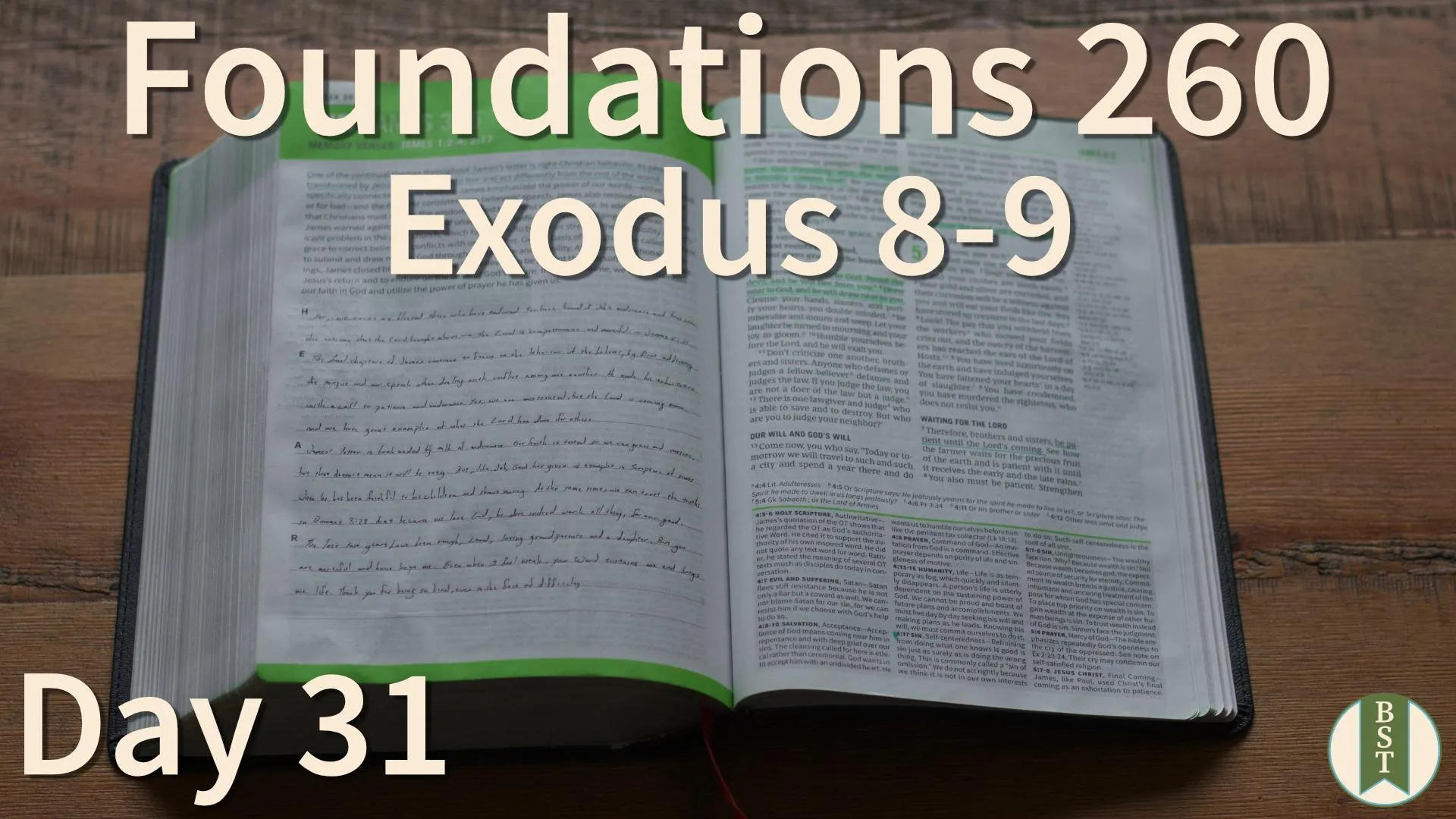 F260 Bible reading plan graphic for Day 31: Exodus 8-9