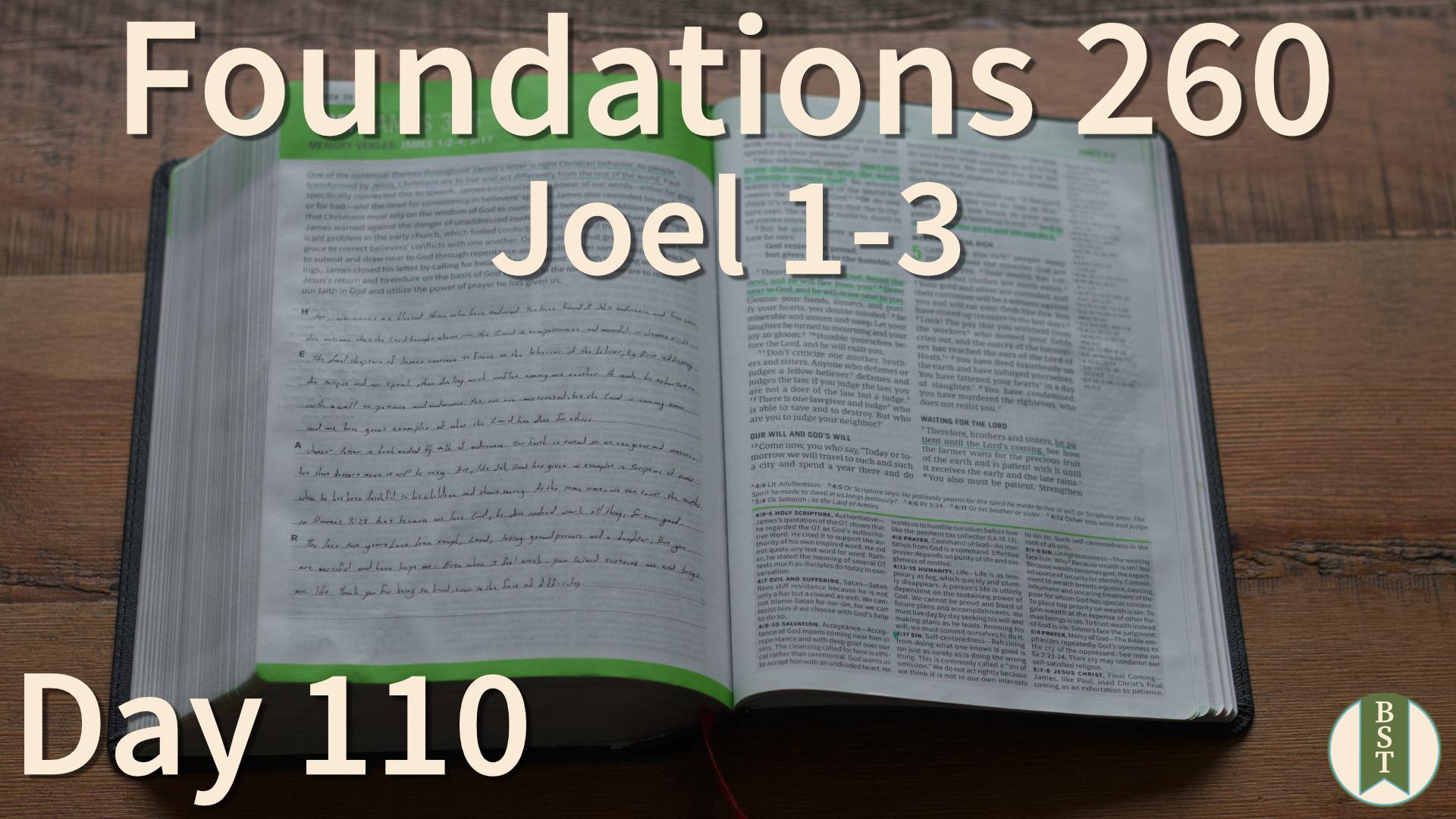 F260 Day 110: Joel 1-3