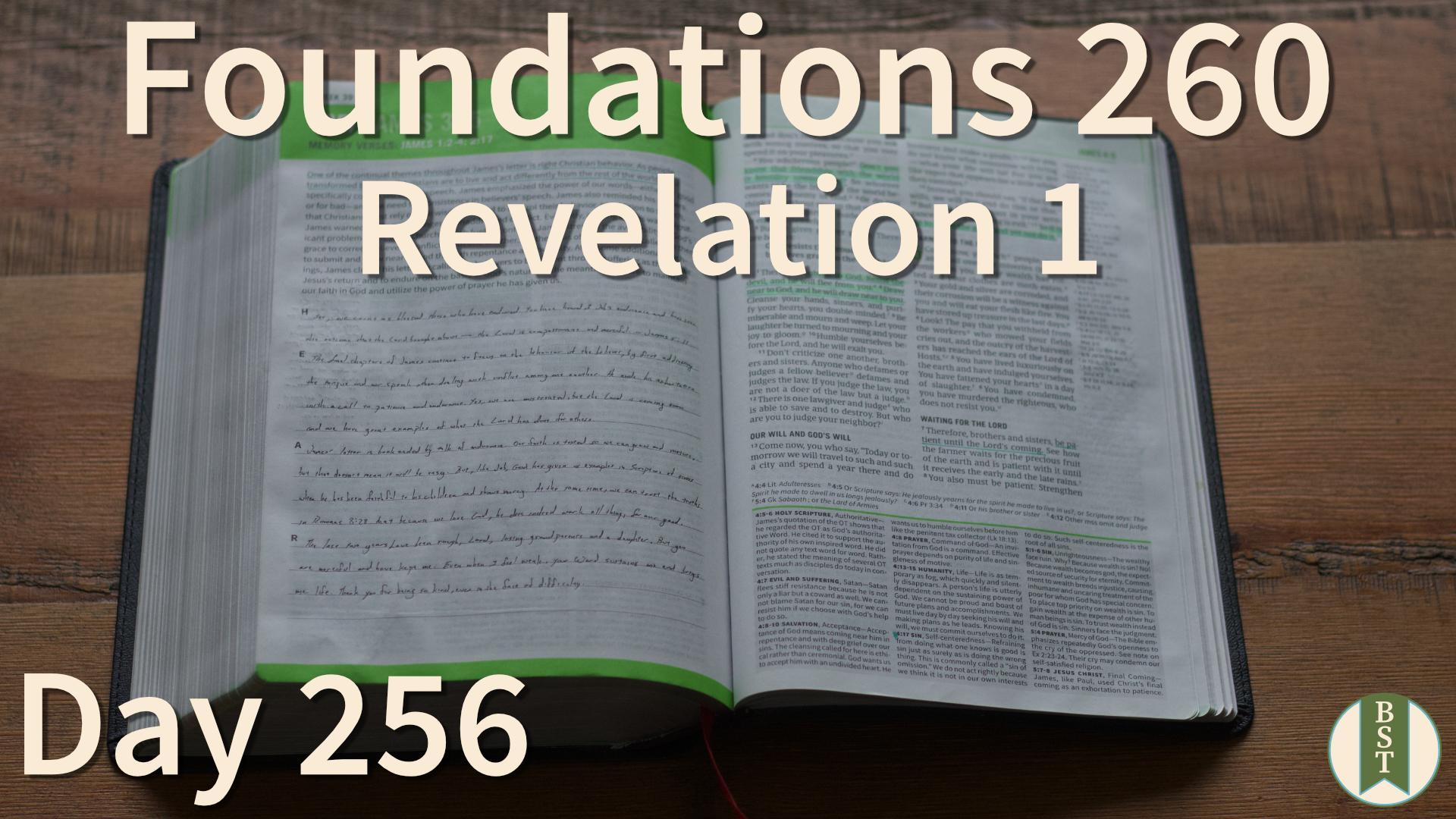 F260 Day 256: Revelation 1