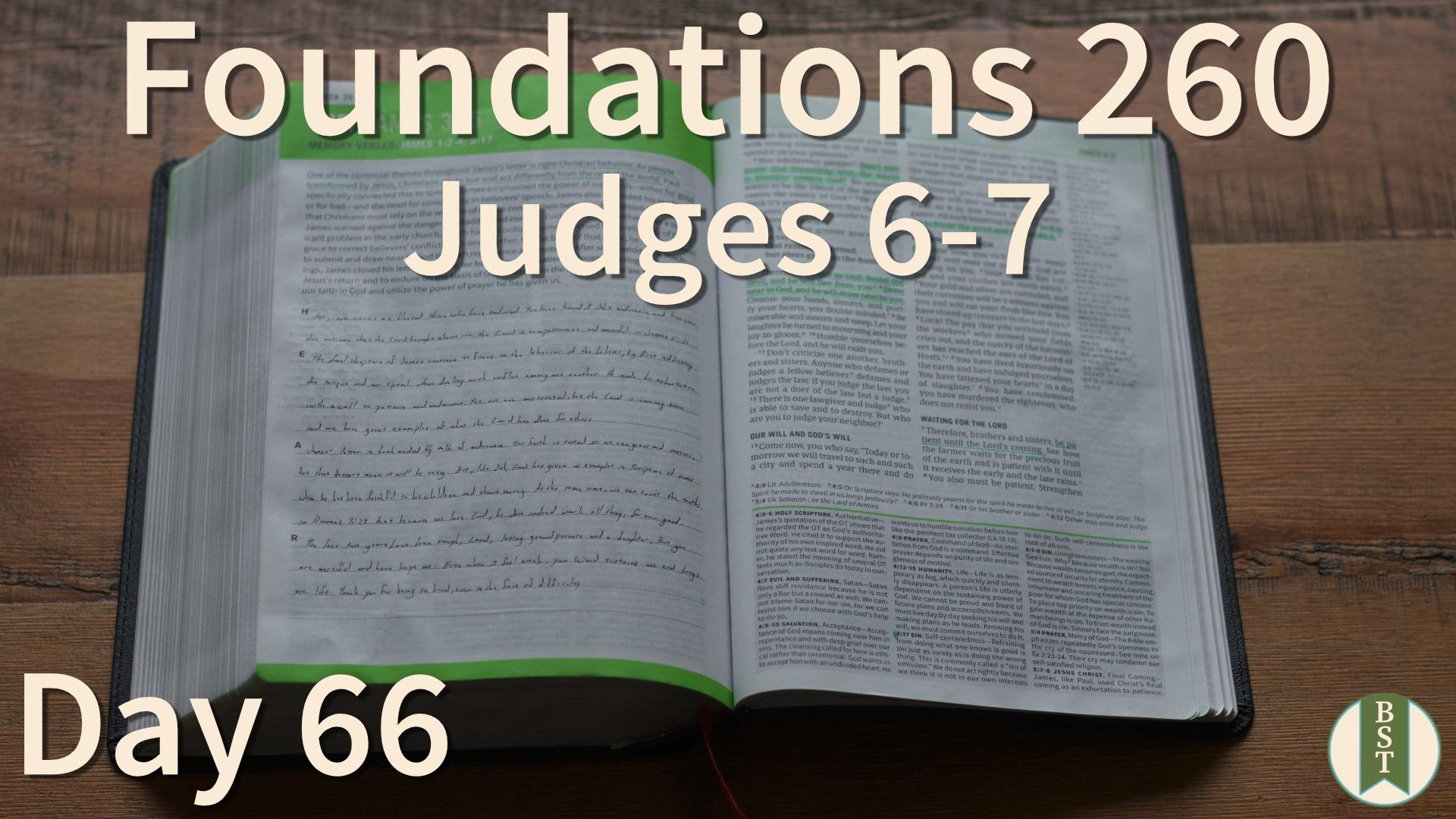 F260 Day 66: Judges 6-7